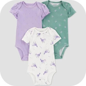 3 Pack Carters Onsies, Size 3 Month NWT